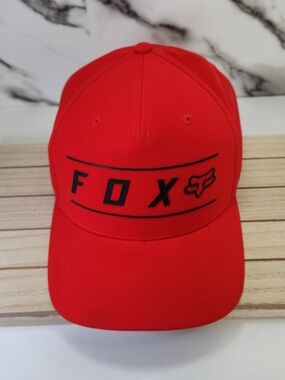 FOX Red Logo Baseball Cap. Fitted. Flex Fit